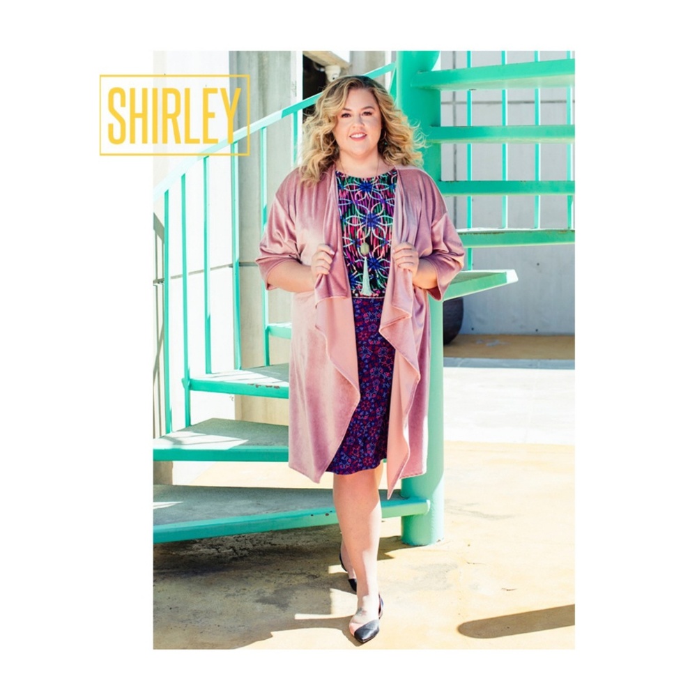 BRAND NEW LulaRoe Shirley Kimono Green Large NWT - Picture 7 of 7